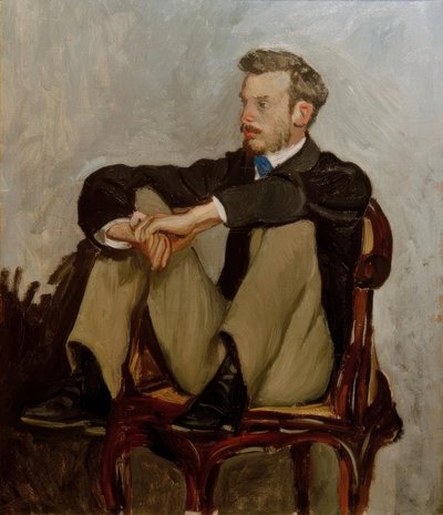 Pierre Auguste Renoir by Jean Frederic Bazille